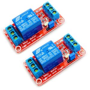 HiLetgo 12V 1チャンネルリレーモジュール オプトカプラーアイソレーションサポート 高レベルまたは低レベルトリガー 並行輸入