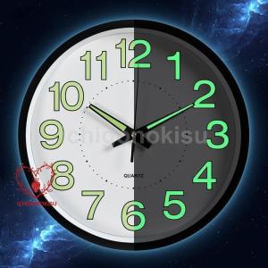 壁掛け時計 掛け時計 夜光 静音 デジタル お...の詳細画像2