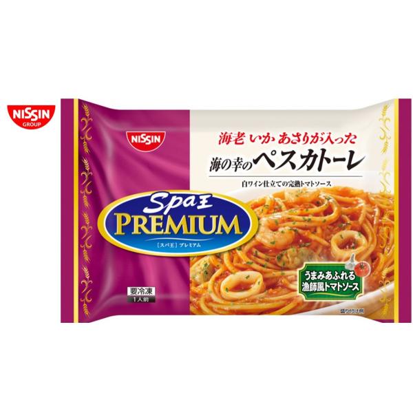 日清食品　Spaスパ王　PREMIUM 海の幸のペスカトーレ【１人前295ｇ×7パック入】冷凍食品　...