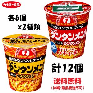 サンヨー食品 元祖ニュータンタンメン本舗監修 タンタンメン 6個＋タンタンメン メチャ辛 6個 計12個　送料無料（沖縄・離島発送不可）