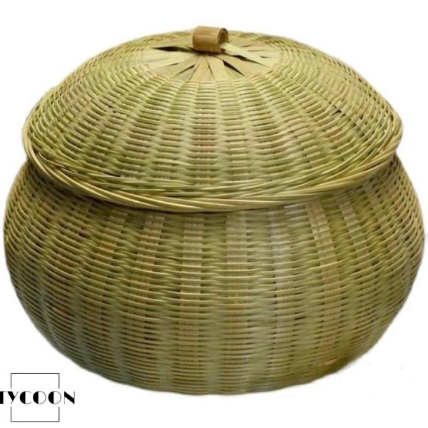 竹籠 竹篭 収納ケース 編まれた 竹製カバー付き 竹編み製品 収納バスケッ かご ふた付き ぼちゃ ...