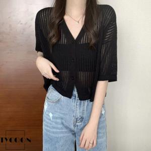 uvカット 半袖 重ね着 春 カーディガン シ...の詳細画像2