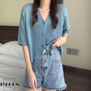 uvカット 半袖 重ね着 春 カーディガン シ...の詳細画像4