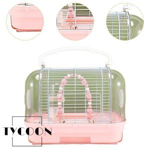 鳥用旅行ケージ キャリーケース 通気性のある鳥...の詳細画像1