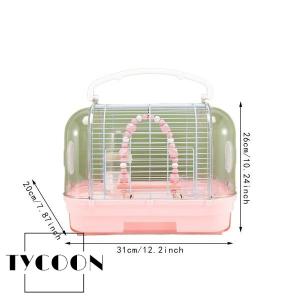 鳥用旅行ケージ キャリーケース 通気性のある鳥...の詳細画像2