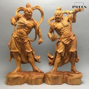仏像 置物 金剛力士像 阿吽像 仁王像 金剛力...の詳細画像4