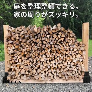薪棚用金具 (黒/2個セット) ログラック 薪...の詳細画像1