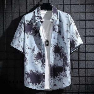 アロハシャツ メンズ 接触冷感 開襟 半袖 総...の詳細画像1