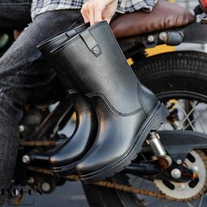 レインブーツ メンズ ブーツ 完全防水 レイン...の詳細画像2