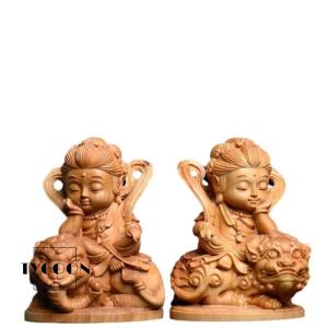 仏像 【極上の木彫】普賢菩薩 2点セット 極上...の詳細画像5
