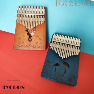 カリンバ17キー 高品質の木製マホガニー楽器 ...の詳細画像5