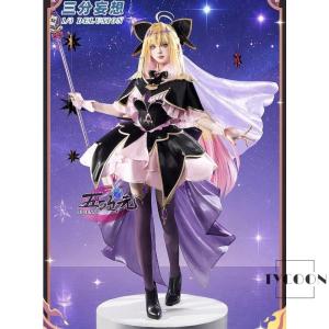 三分妄想　名探偵プリキュア 森亜るるか　キュアアルカナ・シャドウ　コスプレ　衣装　※ウィッグ　靴　追加可　