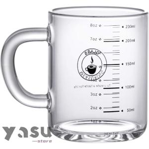 ミルクカップ 計量カップ 耐熱ガラス コーヒー...の詳細画像1