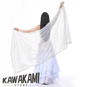 ベリーダンス ベール 長さ210cm キラキラ...の詳細画像3