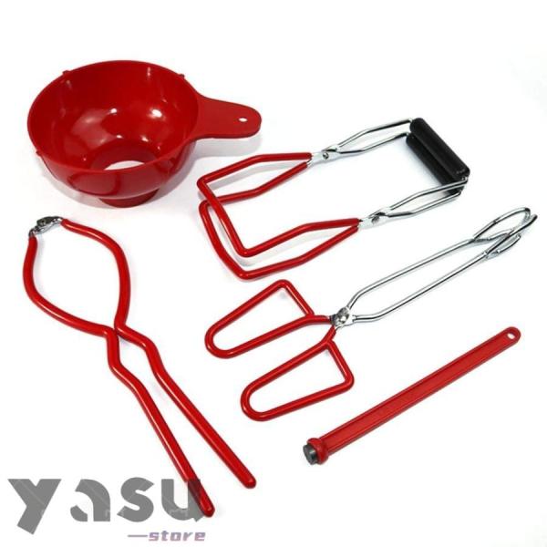 缶詰キット 缶詰ツールキット 缶詰リフター 熱傷防止 蒸し物用トング 煮沸用グラスリフタ 多機能 瓶...