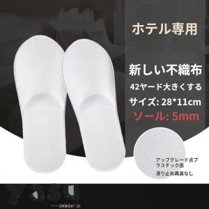 使い捨てスリッパ 個包装 不織布 100足セット...の商品画像