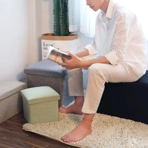 収納スツール ワイド 収納ボックス フタ付き ...の詳細画像3