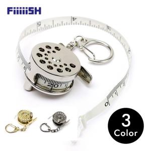 FiiiiiSH / FLY REEL MEASURING TAPE リール メジャー キーホルダー 巻尺 魚 釣り ルアー