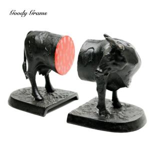 牛 ウシ ブックエンド ブックスタンド 本 置物 オブジェ Goody Grams IRON BOOKEND-COW｜tycoon