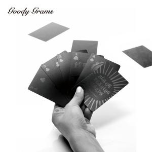 トランプ プラスチック カード おしゃれ ブラック Goody Grams BLACK PLAYING CARDS｜tycoon