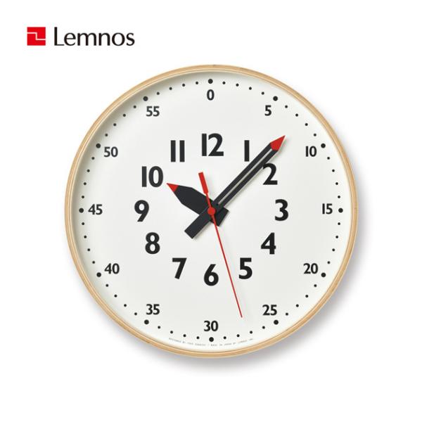 掛け時計 LEMNOS レムノス fun pun clock フンプンクロック Mサイズ 掛け時計 ...