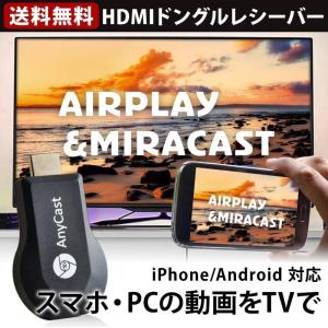 AnyCast ドングルレシーバー HDMI WiFi ディスプレイ iPhone Android Windows MAC ミラーリング スマホの画面をテレビで視聴 無線HDMI転送