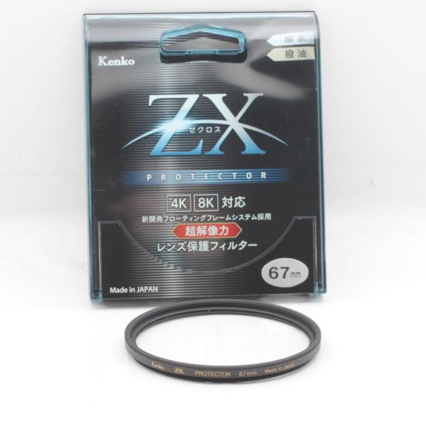 Kenko レンズフィルター ZX プロテクター 67mm レンズ保護用 撥水・撥油コーティング フ...