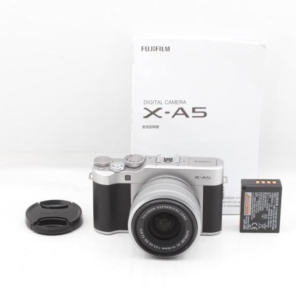 富士フイルム(FUJIFILM) ミラーレス一眼カメラ X-A5レンズキット シルバー X-A5LK...