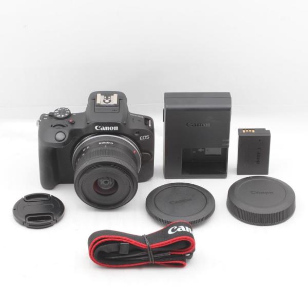 Canon ミラーレス一眼カメラ EOS R100 標準ズームレンズキット(RF-S18-45) ブ...