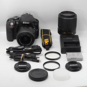 Nikon デジタル一眼レフカメラ D3300 ダブルズームキット ブラック D3300WZBK