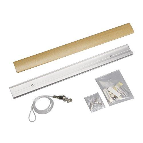 福井金属工芸ピクチャー レールRAILSUNCOLORS Cセット 木目調ライトブラウン 30cm ...