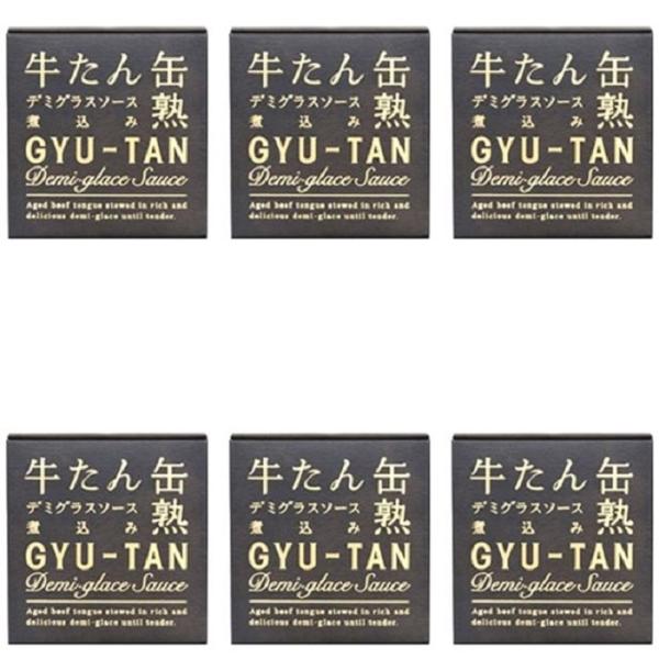 牛たん デミグラスソース 煮込み  １缶 固形量 80ｇ 総量 170ｇ 6缶セット 簡易梱包
