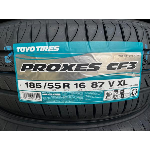 2025年製 低燃費タイヤ PROXES CF3 185/55R16 87V XL