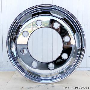 2枚 メッキホイール 19.5×6.75 8穴...の詳細画像1