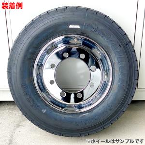 2枚 メッキホイール 19.5×6.75 8穴...の詳細画像5