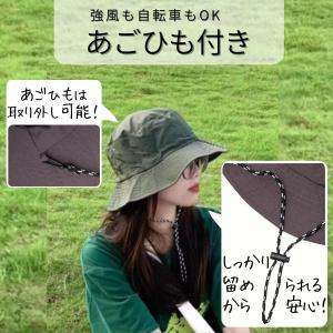 バケットハット サファリハット 帽子 撥水 折...の詳細画像2