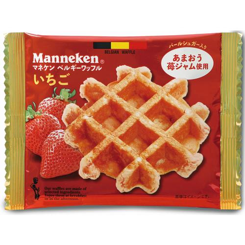 マネケンふんわりいちごのワッフル 60個入り(6個入り×10)    条件付き送料無料