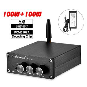 Nobsound HiFi Bluetooth 5.0 デジタル パワーアンプ PCM5102A デコード