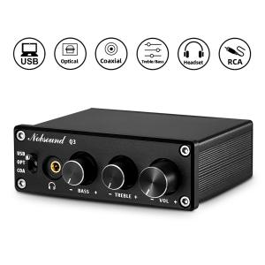 Nobsound Q3 DAC D / A コンバーター デコーダー USB / 同軸 / Opt ヘッドフォンアンプ ヘッドアンプ