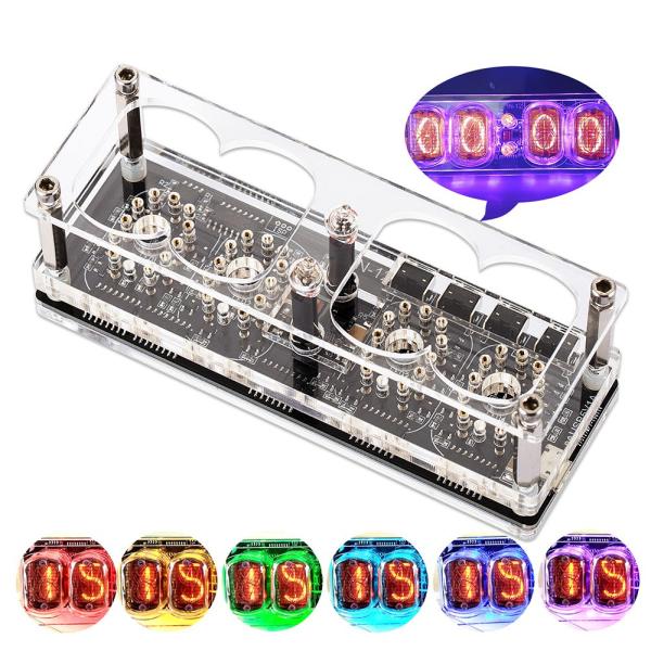 Mini 5V デジタル IN-12A / IN-12B ニキシー時計 ビンテージ ヴィンテージ時計...