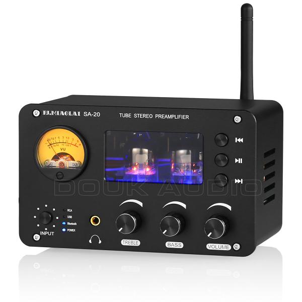 HiFi 真空管プリアンプ ステレオ Bluetooth レシーバー USB プレーヤー デスク ヘ...