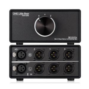 1（3）-IN-3（1）-OUT XLR バランス オーディオ コンバータ ステレオパッシブセレクタスイッチャー