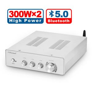 HiFi 300W + 300W Bluetooth 5.0 デジタル パワーアンプ クラスD ステレオオーディオ アンプ｜tysj-online