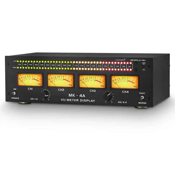 4つ アナログVUメーター + サウンドレベルインジケーター DB Panel Pro オーディオ ...