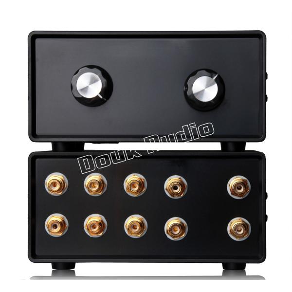 【新登場！】 Douk Audio ステレオ 4-IN-1-OUT RCA信号入力 オーディオスプリ...