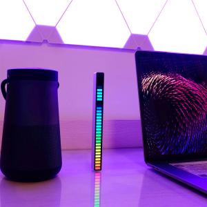 music level 車/スタジオ用 32Bit LED MIC サウンドレベルインジケーター