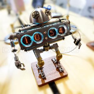 EGAOJP 目覚まし時計 レトロ ニキシー時計 デジタル ジクシー 時計 6桁