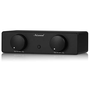 Nobsound NS-05PPRO バランスト変換コンバーター XLR/RCA 双方向: ノイズキャンセリング ボリュームコントロール デュアルチャンネル HIFI オーディオ