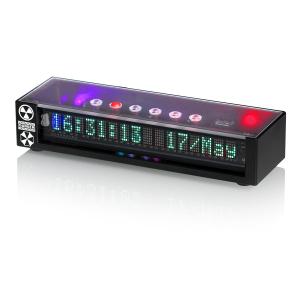 レトロ VFD オーディオ スペクトル ディスプレイ RGB 室内装飾 時計 MIC+LINE サウンドレベルメーター