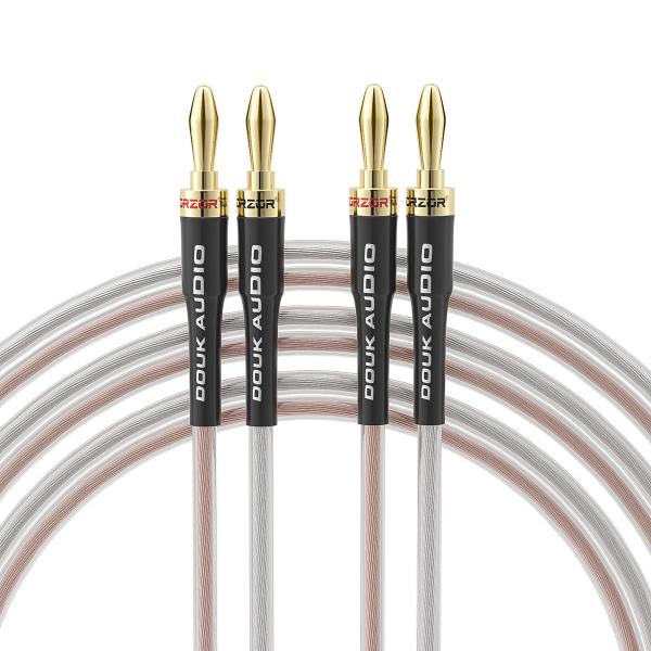 Nobsound Douk Audio 14AWG OFC スピーカーワイヤー ケーブル ワイヤー ...